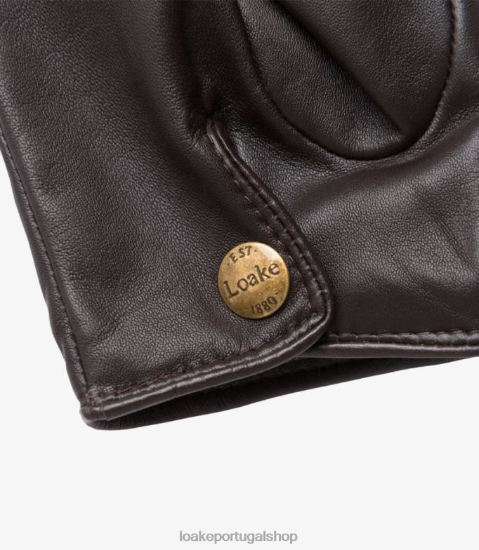 couro marromluvas shackleton Loake 8Z80L241
