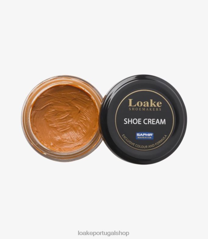 cuidados com sapatos bronzeadocreme de couro Loake 8Z80L275
