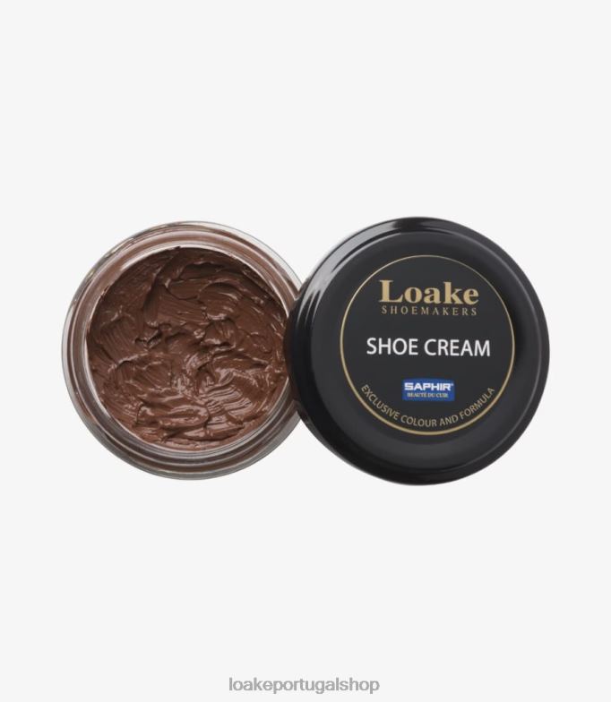 cuidados com sapatos marromcreme de couro Loake 8Z80L274