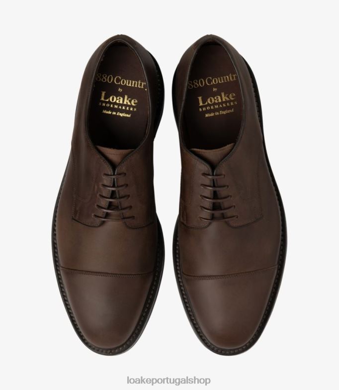 gravatas lisas nubuck oleado marrommais adiante Loake 8Z80L146