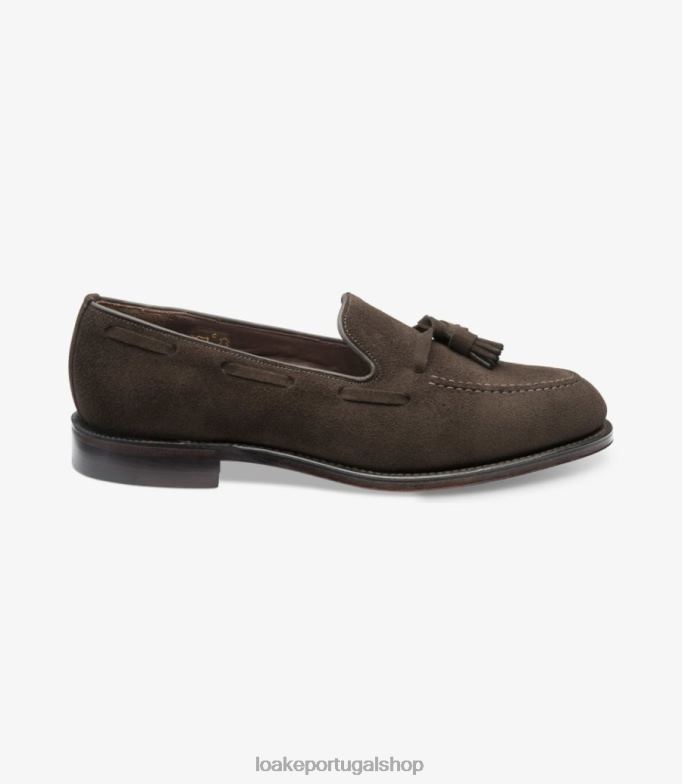 mocassins camurça marrom chocolaterussell Loake 8Z80L49