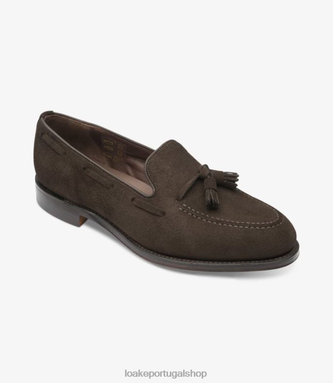 mocassins camurça marrom chocolaterussell Loake 8Z80L49