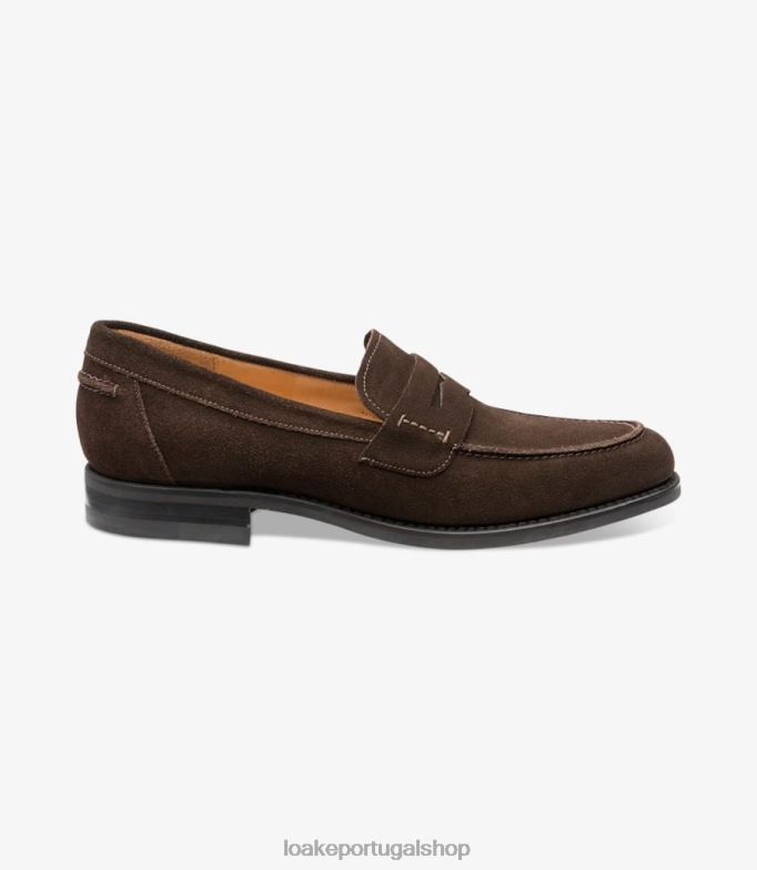 mocassins camurça marrom escuro356 Loake 8Z80L59