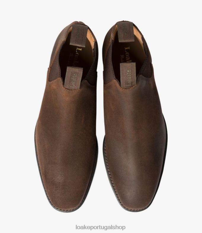 botas camurça encerada marromchatsworth Loake 8Z80L88