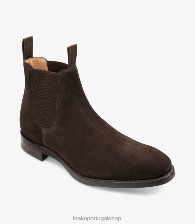 botas camurça marrom escurochatsworth Loake 8Z80L94