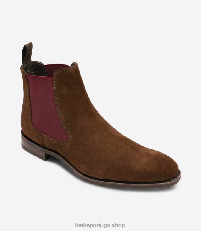 botas camurça marromaviso Loake 8Z80L102